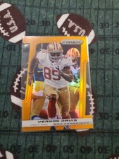 2013 Panini Prizm Orange Die-Cut Prizms /50 Vernon Davis 13/50