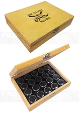 HOW THE WEST WAS WON Gold Nugget Wooden Display Box with 20 Containers