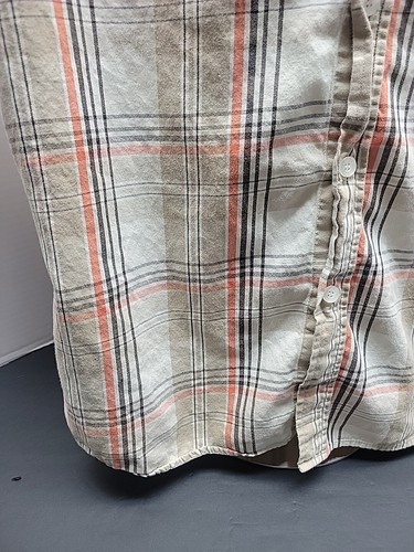 G Unit Button Down Shirt Mens sz L Multicolor Check & Plaid Classic Short Sleeve - Picture 8 of 16