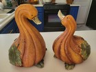 Pumpkin Gourd Ducks Geese Figures Statue Decor Fall Collections Etc