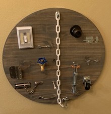 Busy board for kids, toddler educational activity board, sensory toy