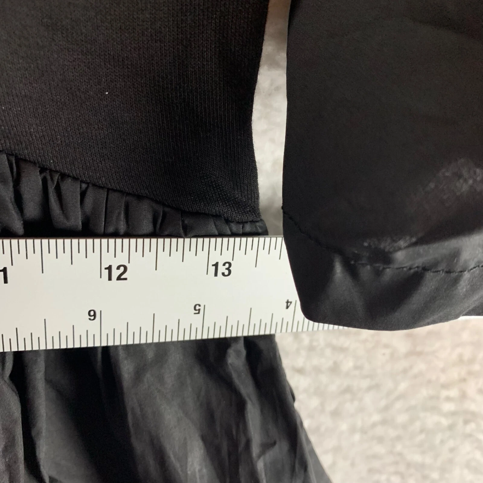 VETEMENTS Mini abito donna English Factory plissettato manica a sbuffo casual nero taglia XS