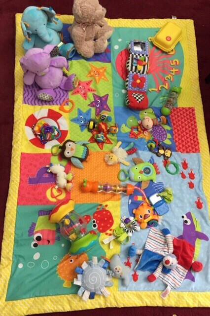 chad valley baby bright ocean large playmat