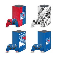 OFFICIAL NHL NEW YORK RANGERS VINYL SKIN DECAL FOR SERIES X CONSOLE  CONTROLLER