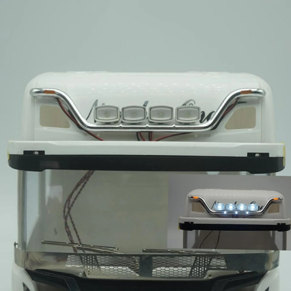 Lichtbalken Aluminium LED Lampe für 1/14 RC Sattelzugmaschine770S R730 R6201851 - Bild 2 von 4