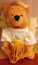 CHOIR ANGEL POOH:DISNEY Mini Plush Never Used Part of Collection Sat on Shelf 8"