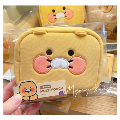 KAKAO FRIENDS Choonsik Face Multi Pouch 14 x 10cm Limited
