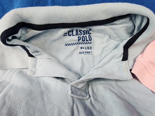Lot of 7 Size LARGE Mens Classic Vintage Polo Shirts South Pole Old Navy Hype - Picture 6 of 8