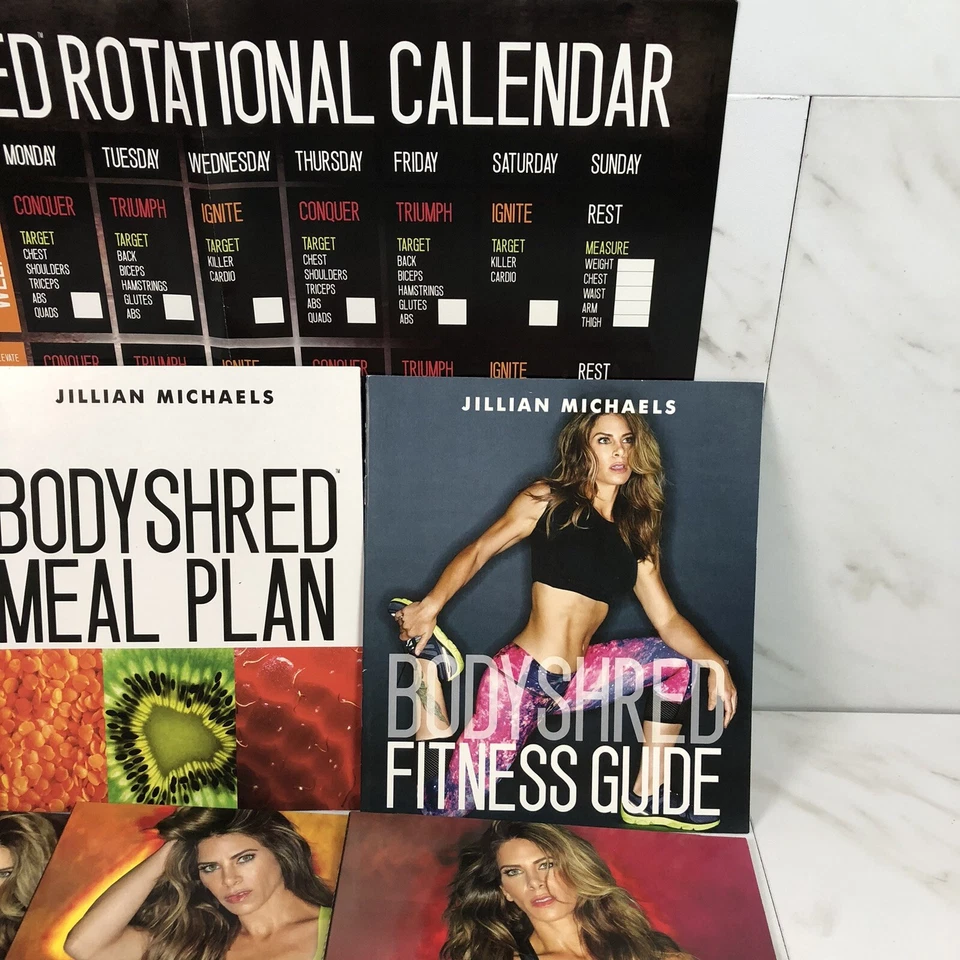 Jillian Michaels Body Shred 12 DVD W/Fitness Guide And Calendar - Complete Set - Image 3 of 4
