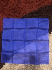 hand rolled pure silk made in japan purple handkerchief 16x16 in square
