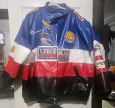 Vintage Urban Racegear Leather Jacket XXXL