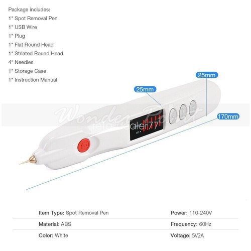 Beauty Monster Plasma Pen Fibroblast Eye Skin Care Scar Freckle Moles Removal - Picture 12 of 12