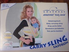 Amazonas Tragetuch Tragehilfe Carry Sling saffron 450 cm Babytragetuch OVP + Anl
