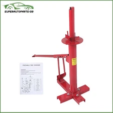 Portable Hand Bead Breaker Mounting Tool 8" to 16" Tires Manual Tire Changer Red