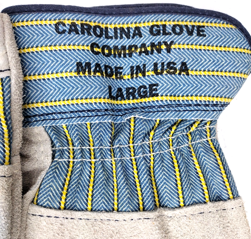 Guanti da lavoro in pelle da uomo Carolina Glove Co. made in USA taglia Large 5755S UN PAIO - Foto 4 di 6