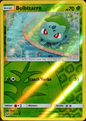 Nova - Unique 1/1 - Carte Pokémon 151 Bulbizarre Reverse No. 001/165