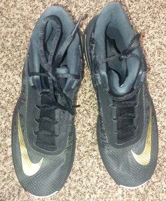 Nike Air Max Infuriate 2 Men\'s Basketball Shoes Size 9.5 Black Gold AA7066-002 Nike Air Max Infuriate 2 Mid, Men main image 2
