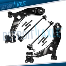 4pc Front Lower Control Arms w/ Ball Joints + Sway Bars for 2004-2009 Mazda 3 5