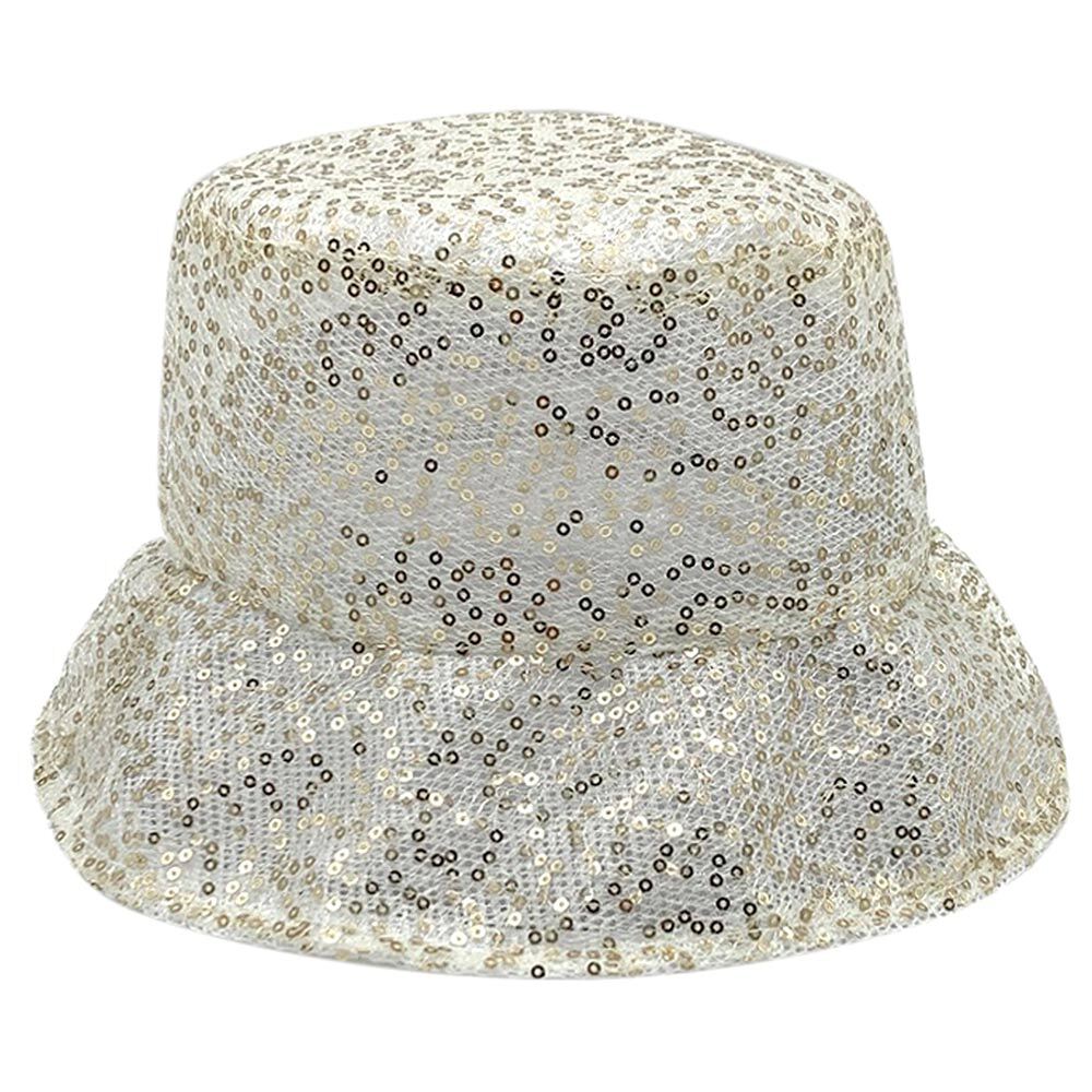 Sequin Wide Brim Floppy Summer Sun Beach Hat Vacation Straw  display picture 2