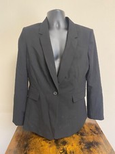DKNY Women's Gray Heather Blazer Long Sleeve Jacket Size 12 NWD Stained 