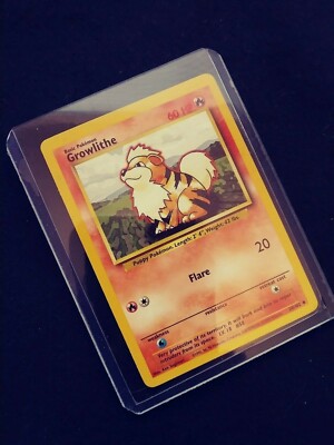 Vintage Pokemon Card Growlithe 1995,96,98 #28/102 Base Set NM | eBay