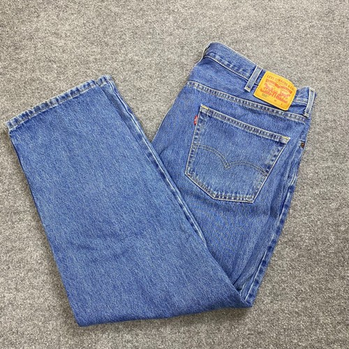 Levi's 550 Relaxed Fit Jeans Herren 42 x 30 Blau 100% Baumwolle Denim Levis