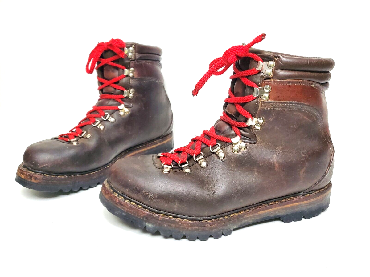 Vtg Hanwag All-Leather Storm Welted Mountain Alpine Hiking Boots