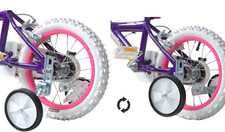 Flip Up Stabilisers Kids Bike Folding Training Wheels Balance 12-20" Wheel Bikes