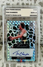 Tom Chambers 2024 panini Mosaic #MSTOM scripts prizm autograph SuperSonics