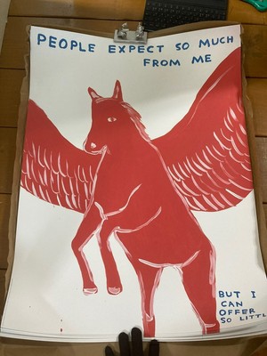 David Shrigley People Expect So Much From Me Art Poster