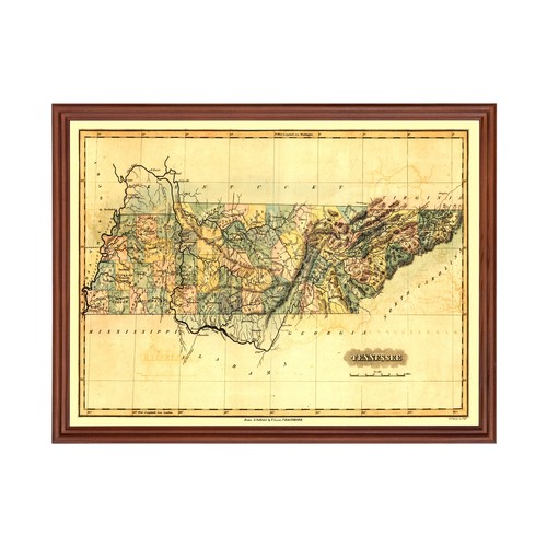 Old Map of Tennessee 1826 - Vintage Tennessee Art - Picture 1 of 29