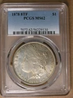$1 1878 8TF (1st Rev) Morgan Silver Dollar PCGS MS62 Toned * AvenueCoin
