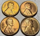 “S”Mints 1937 S 1938 S 1939 S 1940 S Lincoln Wheat Cent BU GEM Set #1