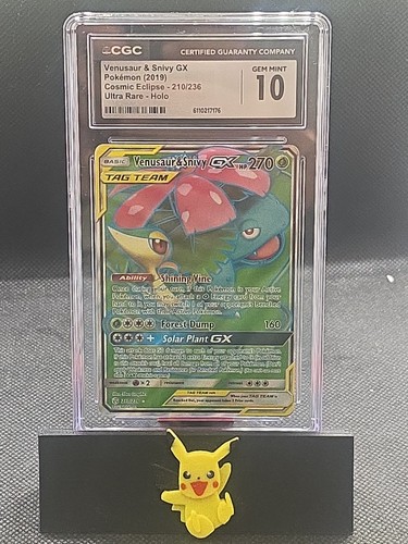 Venusaur & Snivy-GX graded CGC 10 for sale on eBay