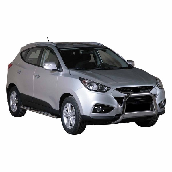 Edelstahl Seitenschweller Schwellerrohre FüR Hyundai Ix35 2009-2015 Silber-image