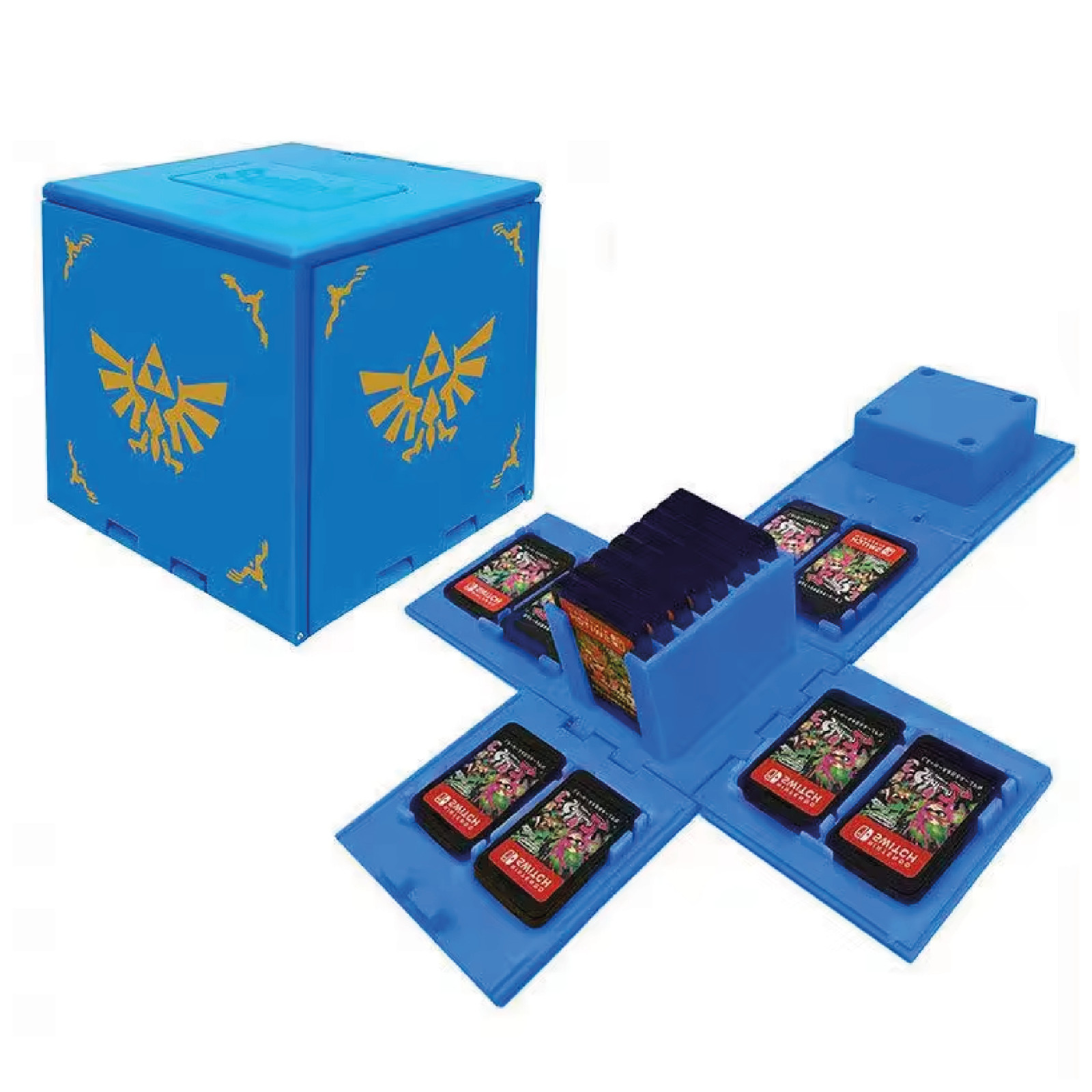 Boite de rangement Zelda pour transporter 16 jeux Switch en voyage