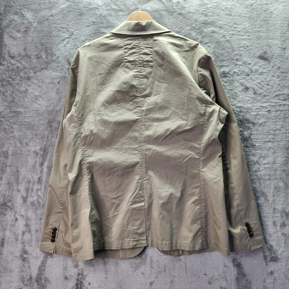 Chaqueta Blazer ARMANI EXCHANGE Para Hombre Caqui Algodón Sarga XL 2 Botones Informal Foto 2 de 4