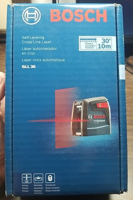 #ad New Bosch Professional GLL 30 Self Leveling Cross Line Laser w MM2 Mount $49.86