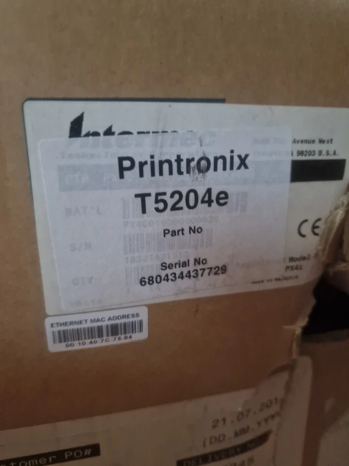 PRINTRONIX T5000 T5204r THERMAL BARCODE LABEL PRINTER & DATA VALIDATOR  - Image 2 of 4