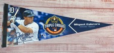 Miguel Cabrera 2012 Triple Crown WinCraft Collector Pennant Detroit Made In USA