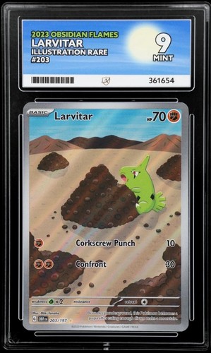 Larvitar graded ACE 9 for sale on eBay