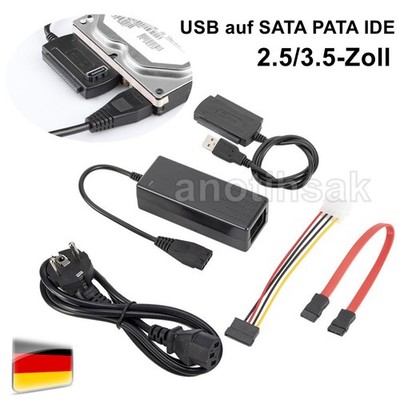USB 2.0 to IDE SATA S-ATA 2.5 3.5 HD HDD Hard Drive Adapter Converter USB to SAT