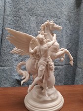 16.9 White Perseus And Pegasus Statue