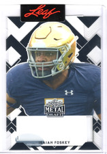 Leaf Metal Draft ISAIAH FOSKEY 1 of 1 Pre Production Unsigned Proof Rookie card. rookie card picture