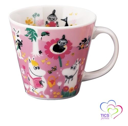 Yamaka Shoten MOOMIN "Four Seasons" Mug Large 340ml Diameter approx. 10 - Picture 1 of 5