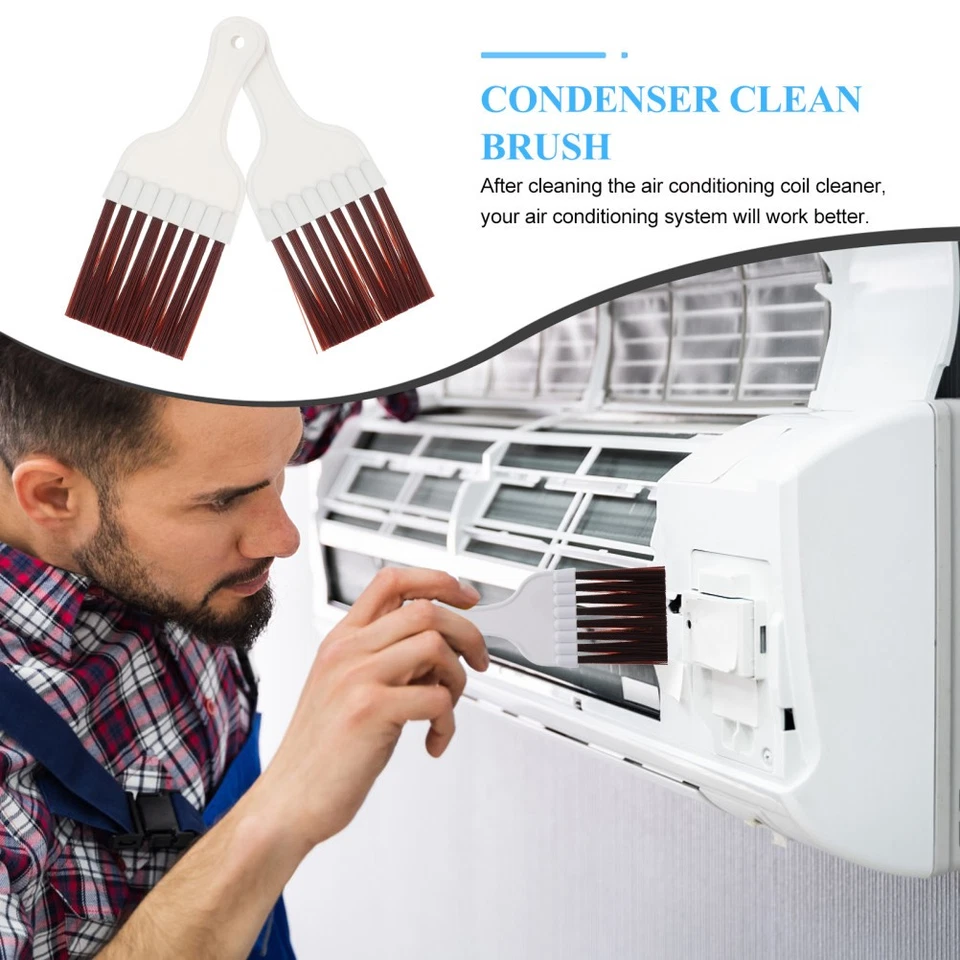 2 Pcs Air Conditioner Brush Condenser Cleaning Tool Brushes Small for Fin Tools - Image 4 of 4