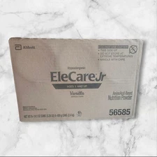 EleCare Jr Vanilla Original Formula 6Can Case 14.1oz Amino Acid Powder Exp 11/26