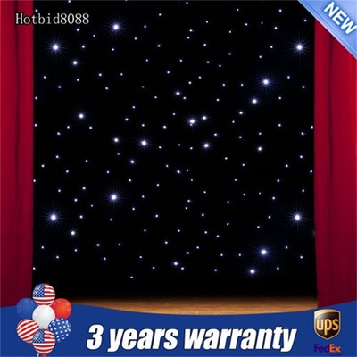 LED Star Stage Backdrop 20x10 FT LED Star Curtain Background Starry Sky DMX512