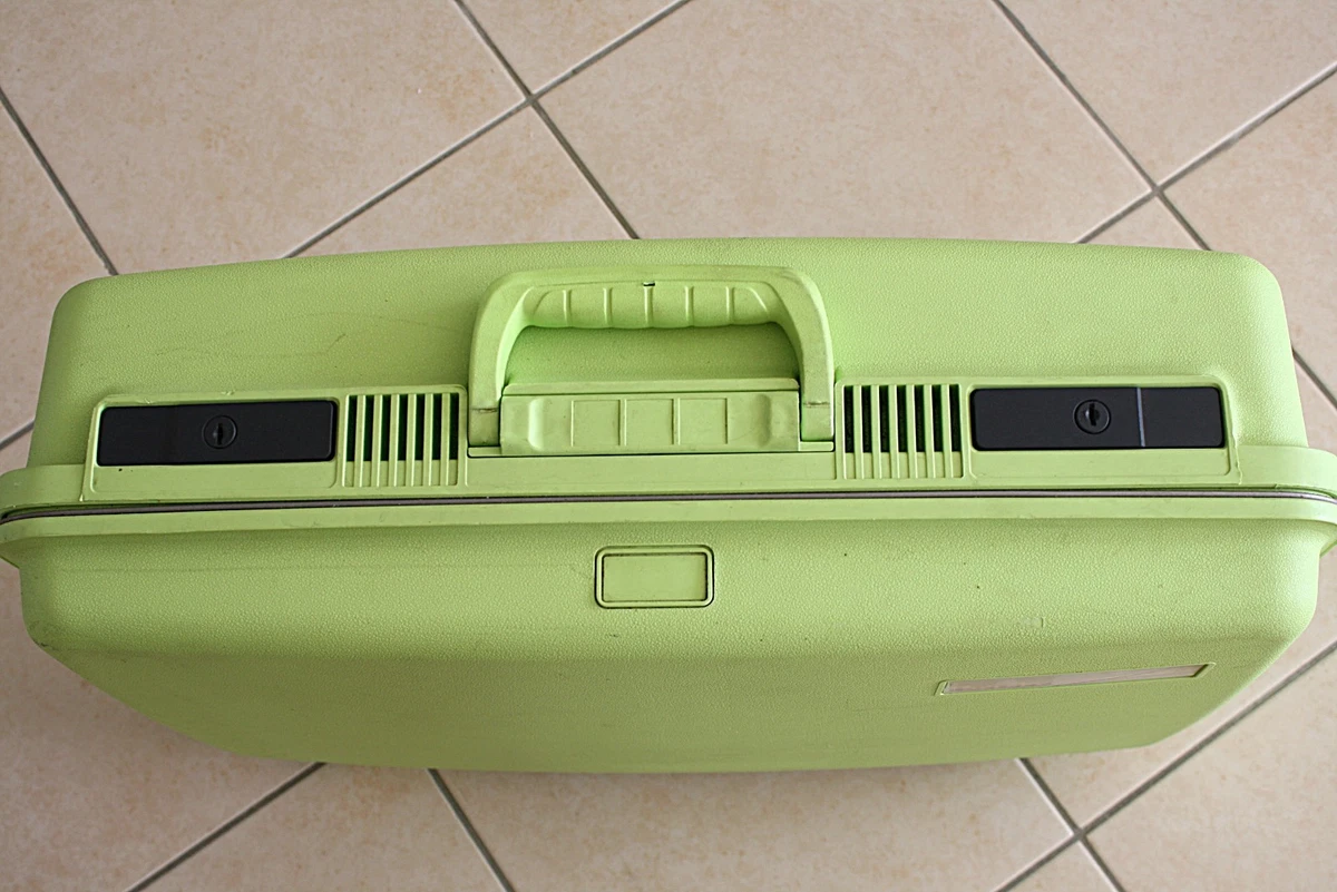 Delsey Hartschalen Koffer, Reisekoffer mit 2 Schlüsseln, grün