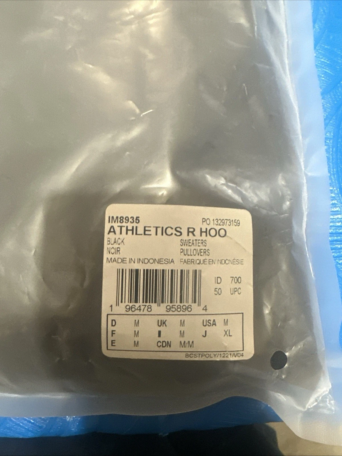 Felpa con cappuccio Adidas x Fear of God Athletics tessuto elasticizzato running nera taglia US